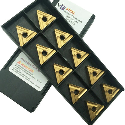 10pcs TNMG160408LS Turning Inserts for Hydraulic Valve Body Processing