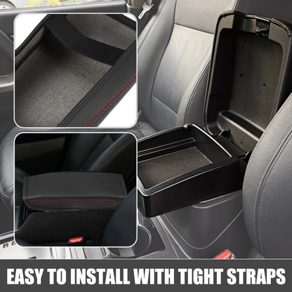 Center Console Armrest Cover for Hyundai Tucson (2016–2021) Black Red