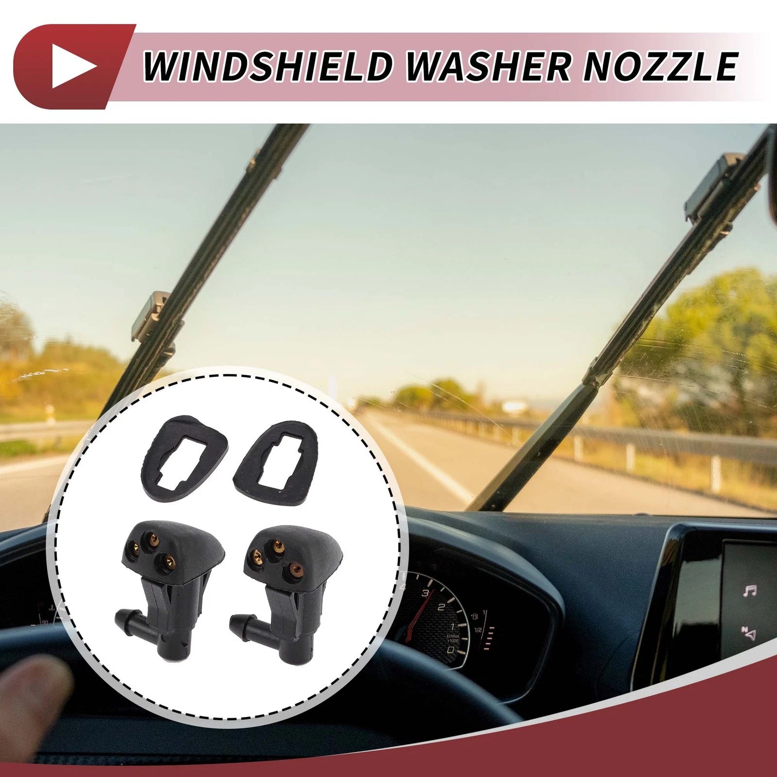 Front Windshield Washer Nozzle Replacement for Chevrolet Cruze 2008-2012