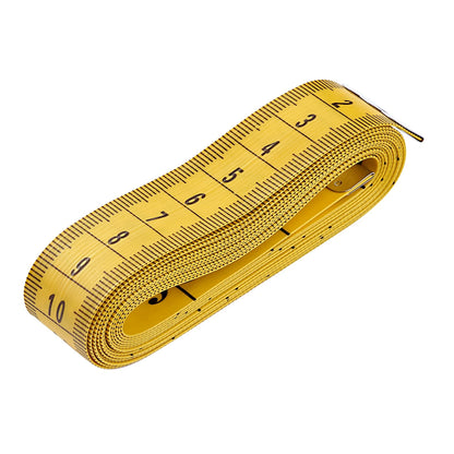 Soft Ruler Tape Measure Tool for Sewing (Yellow)