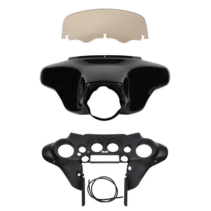 ABS Batwing Inner Outer Fairings Smoke Windscreen for Harley Touring (1996–2013)