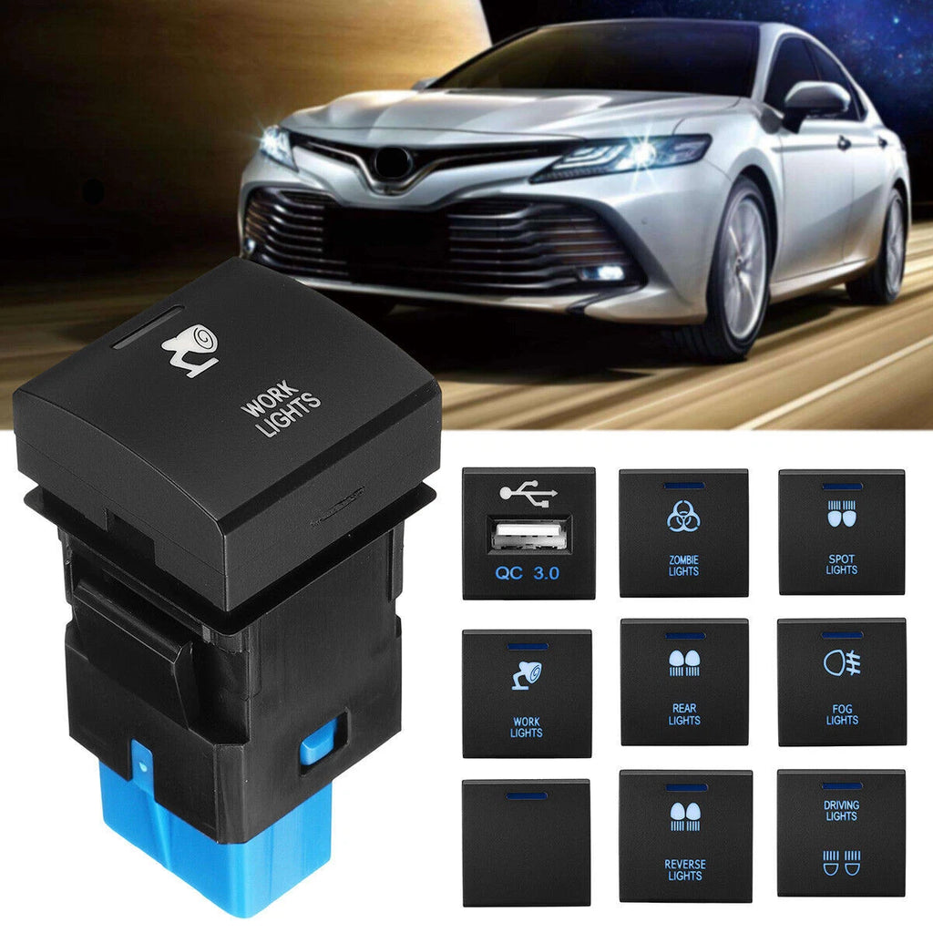 1x LED Push Button Switch for Toyota Camry RAV4 Corolla