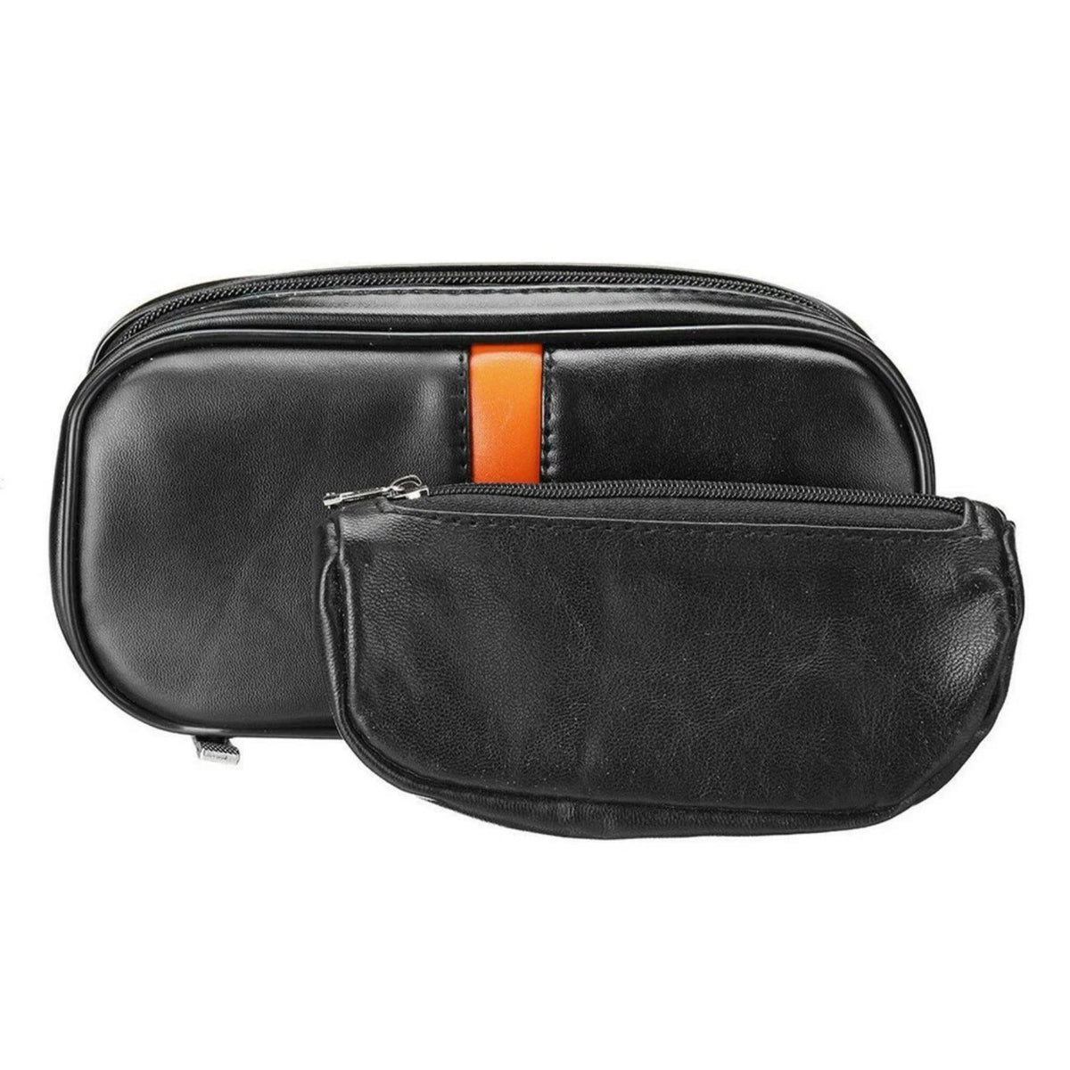 Portable Leather Pipe Case for Smoking Pipes (2 Pipes)