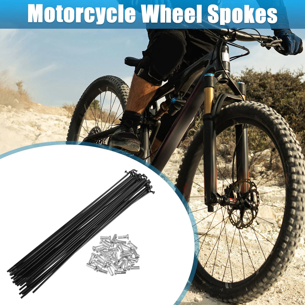 Bicycle Spokes 14G J Bend Replacement for 202mm Bike Wheel (200–2015)