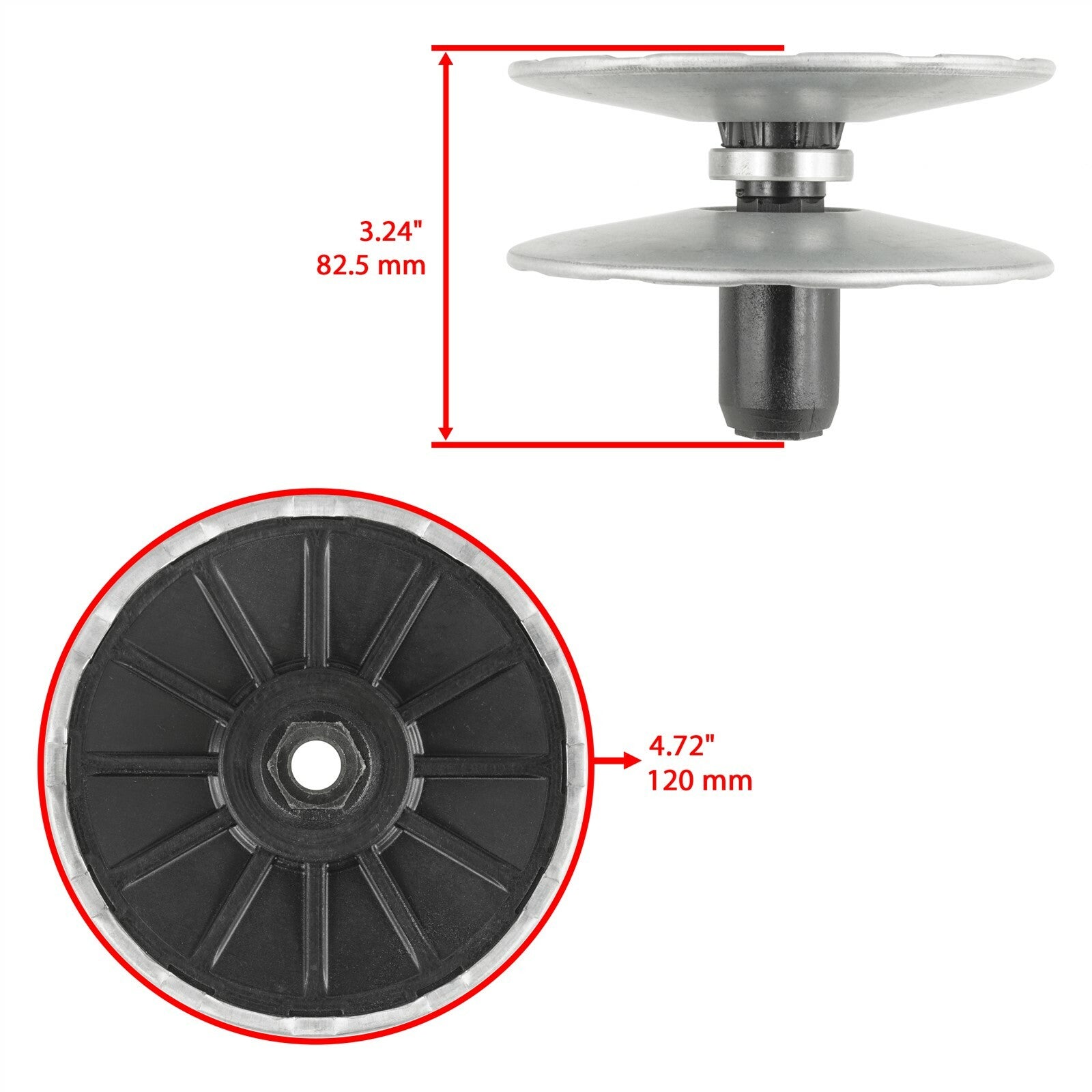 Transmission Variator Pulley Kit Replacement for John Deere X105 X106 ( )
