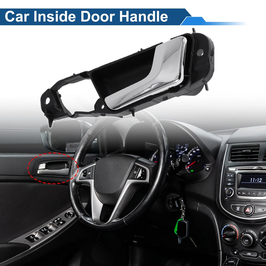 Front Driver Side Interior Door Handle for Buick Excelle (2008–2016) Black Chrome