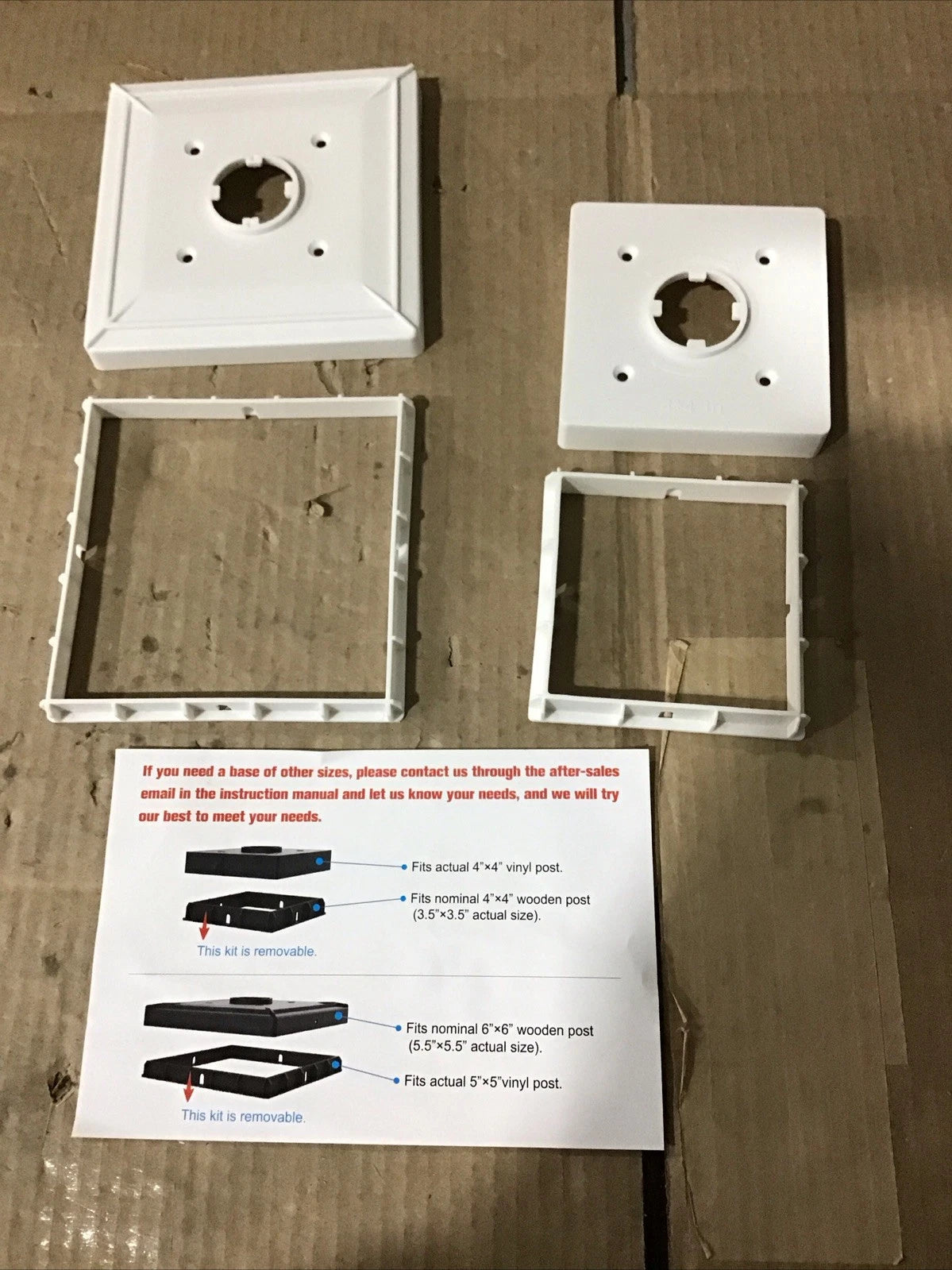 6X Solar Sensor Post Lights for Aponuo (Open Box)