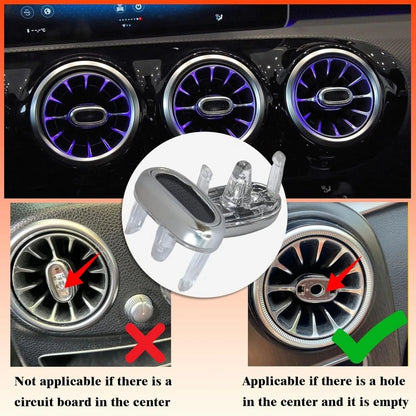 3PCS Front A/C Air Vent Outlet Knob for Mercedes-Benz A-Class GLA GLB (2018–2023)