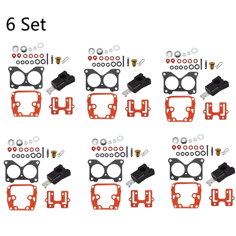 6X Carburetor Repair Kit for Johnson Evinrude V4 85-140HP 439076