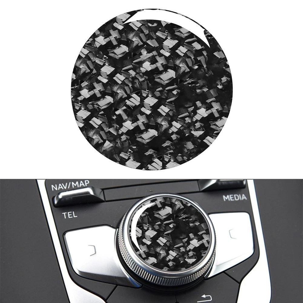 Center Console Multi-Media Control Knob Cover Trim For Audi A3 8V S3 RS3