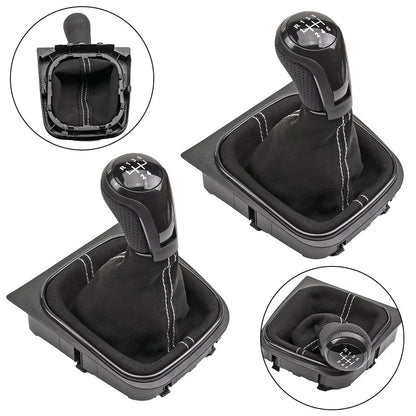 Leather Gear Shift Knob Boot for Golf Jetta (2000–2023)