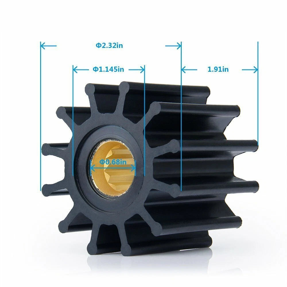 Water Pump Impeller Kit for Johnson F6 Series (F6B-9) (09-812B-1, 102480501, 812B)