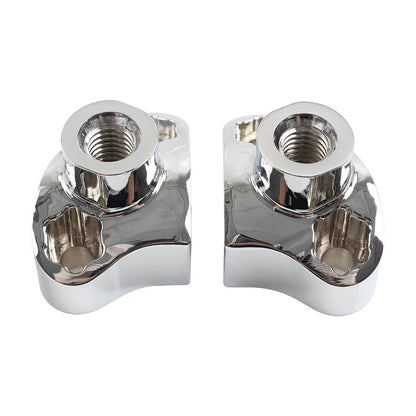1" Handlebar 1-1/2" Risers for Harley Dyna Heritage Softail Chrome