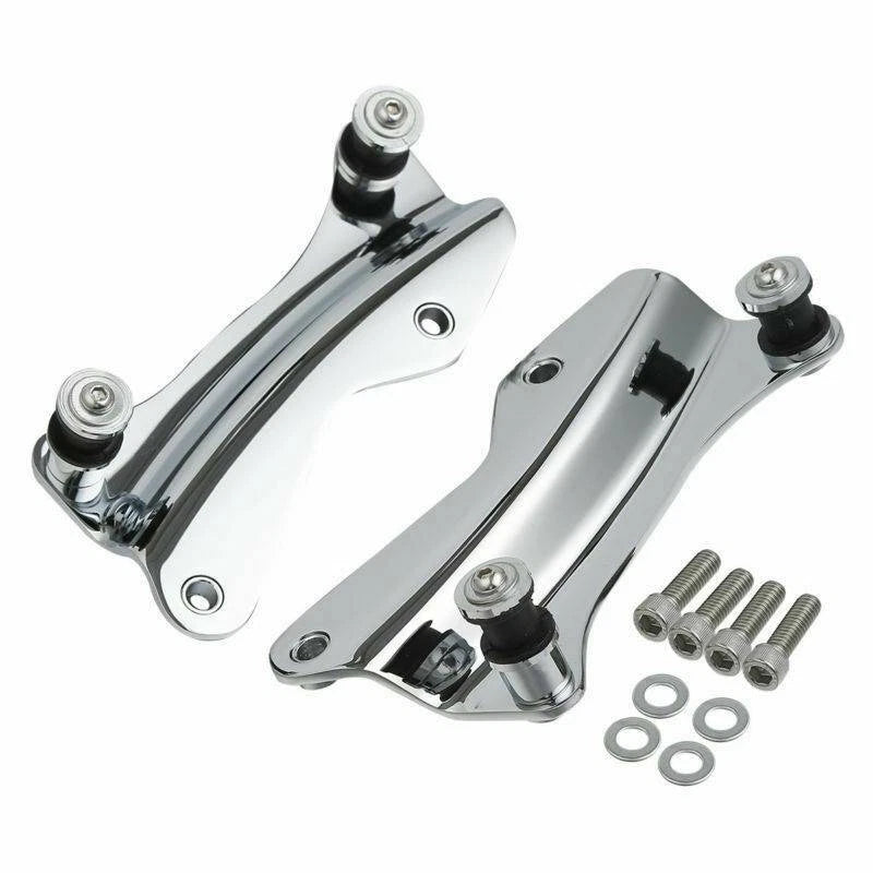 Chrome Stealth Luggage Rack Docking Hardware Kit for Harley Touring (2014–2024)
