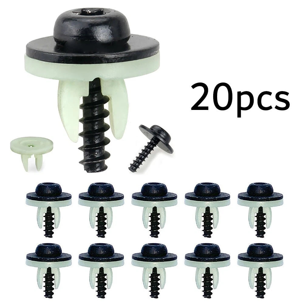Set of 20 Splash Guard Side Skirt Screw Kit Clips for Ford Models