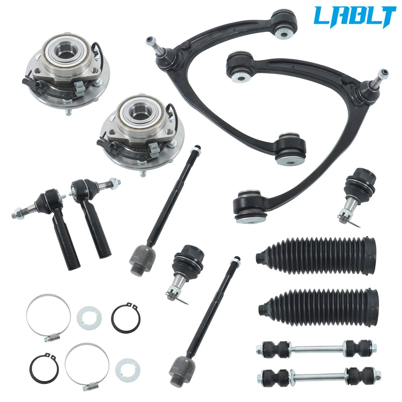 14PCS Front Upper Control Arms & Wheel Bearings for Chevrolet Silverado 1500 (2007–2013)