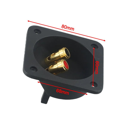 2X Audio Junction Box Terminal Connectors for Speaker Wires