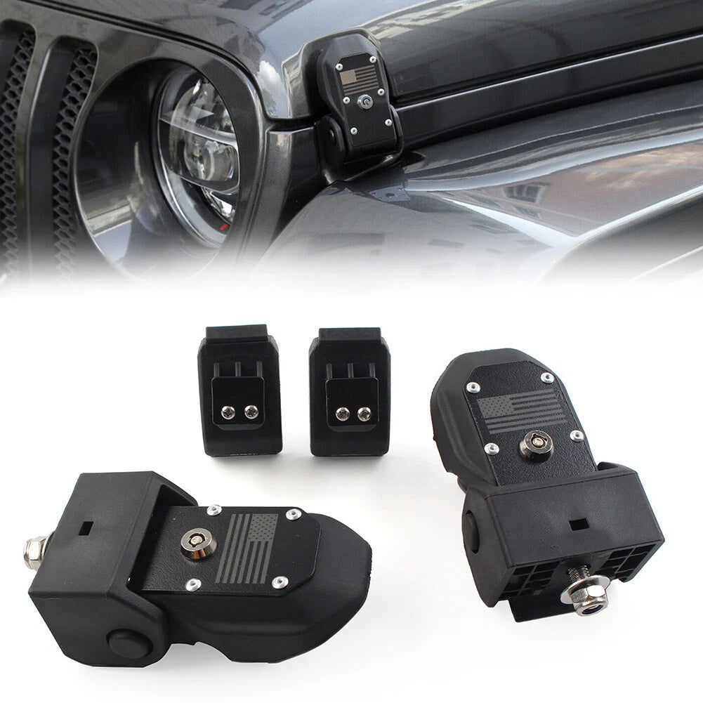 2X Hood Latches for Jeep Wrangler JL (2018–2023)