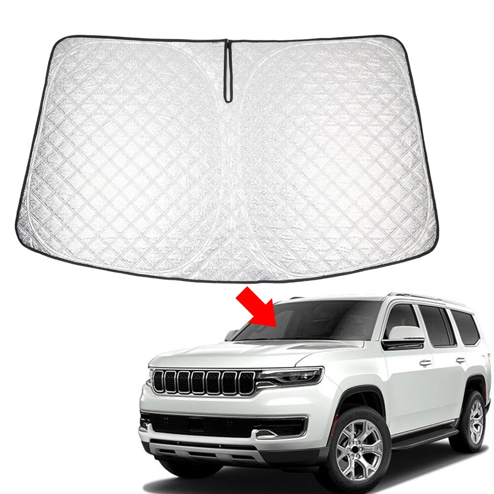 Foldable Windshield Sun Shade for Jeep Wagoneer (2022–2024)