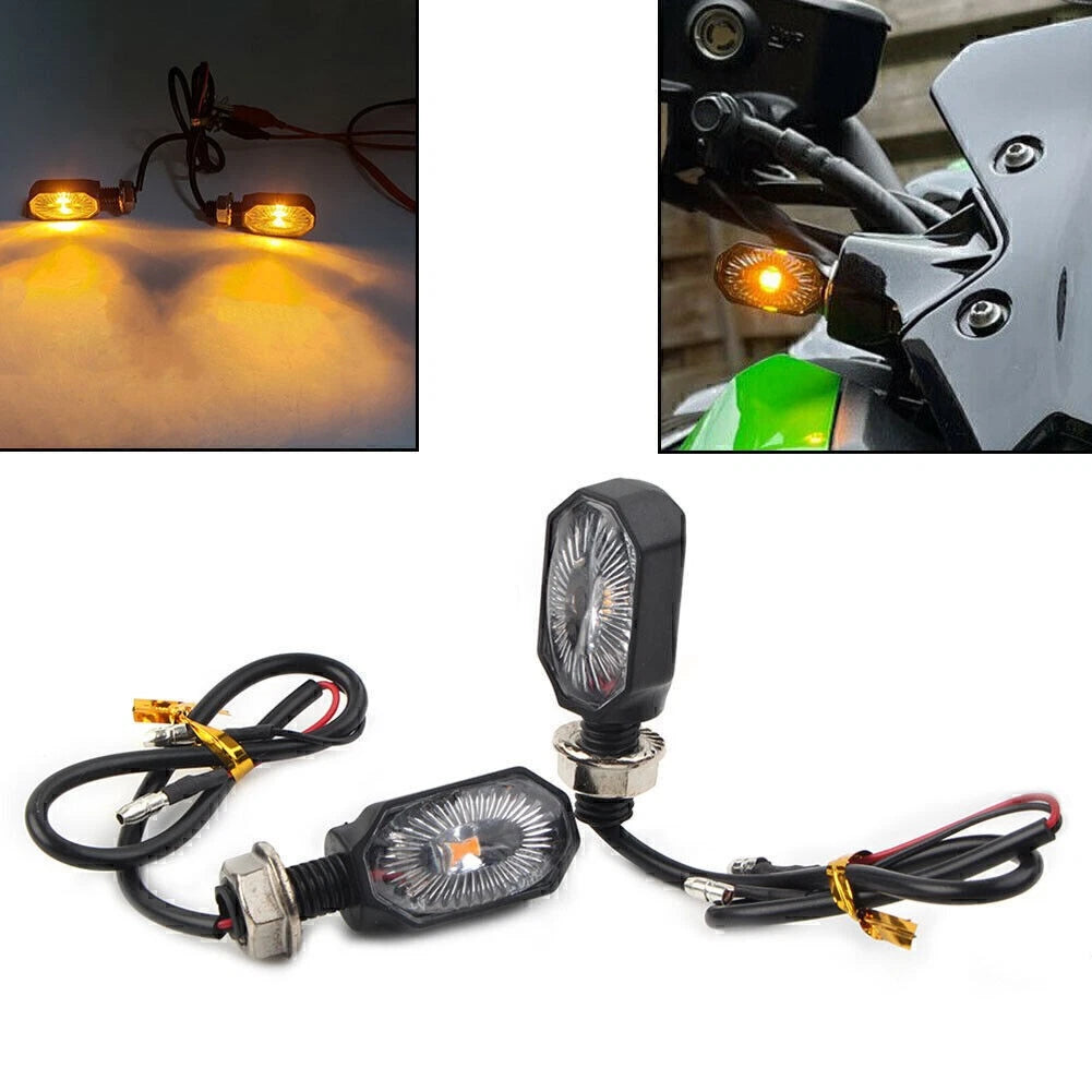 2X LED Turn Signal Lights for Mini Motorcycle