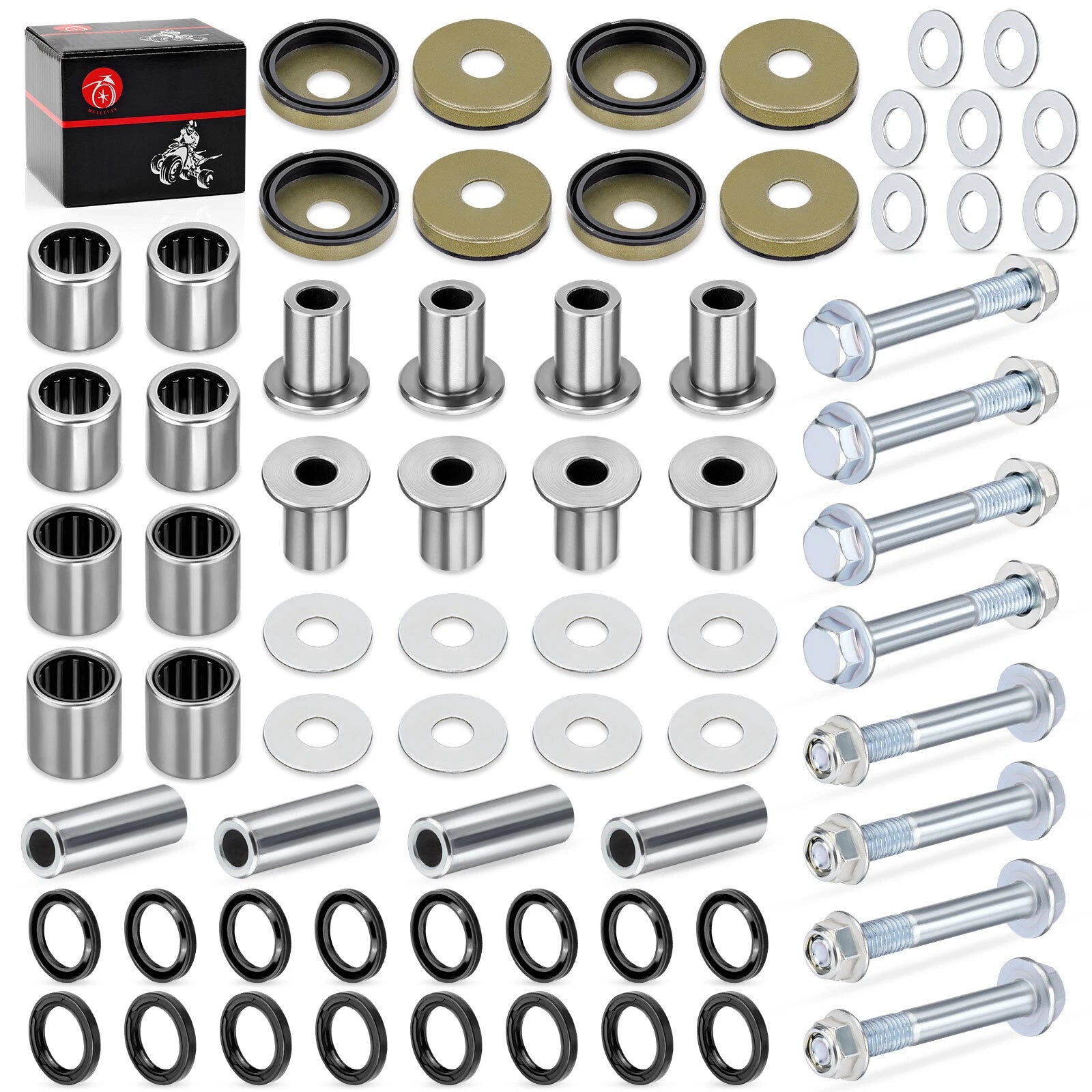 Upper & Lower A Arm Bushings Seals Kit for Suzuki Z400 LTZ400 (2003–2009)