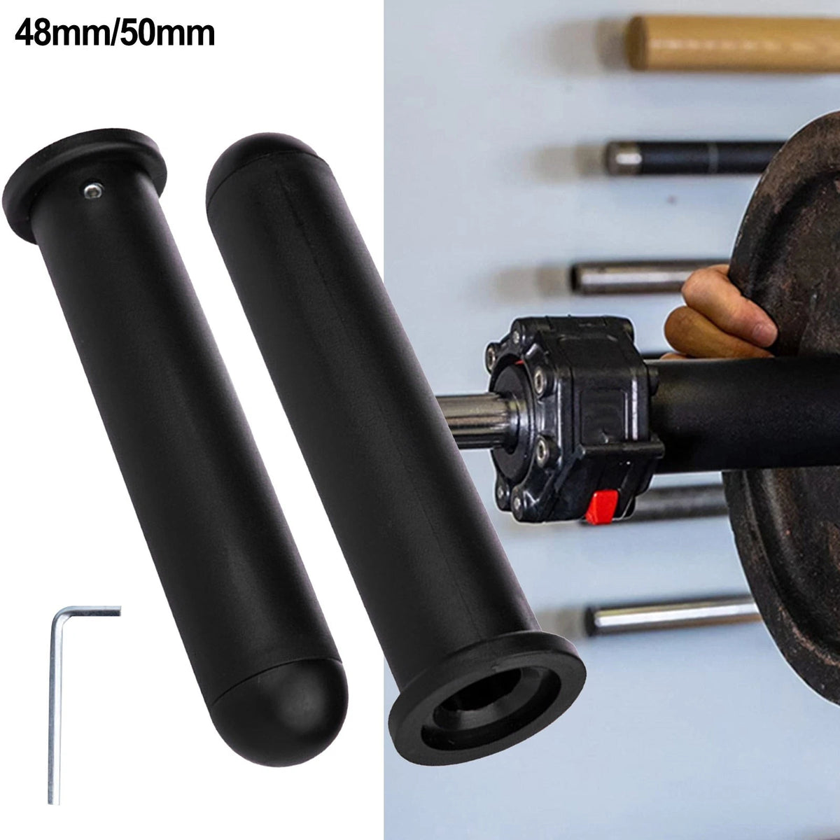 1PC Barbell Adapter Sleeve for 1" to 2" Weight Plate Posts