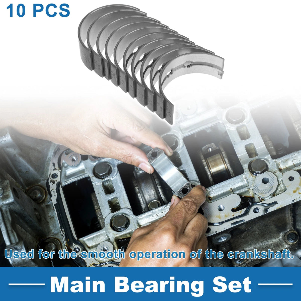 Main Bearing Set for Toyota Estima 2WD (1990–1995) Replacement Heavy Duty