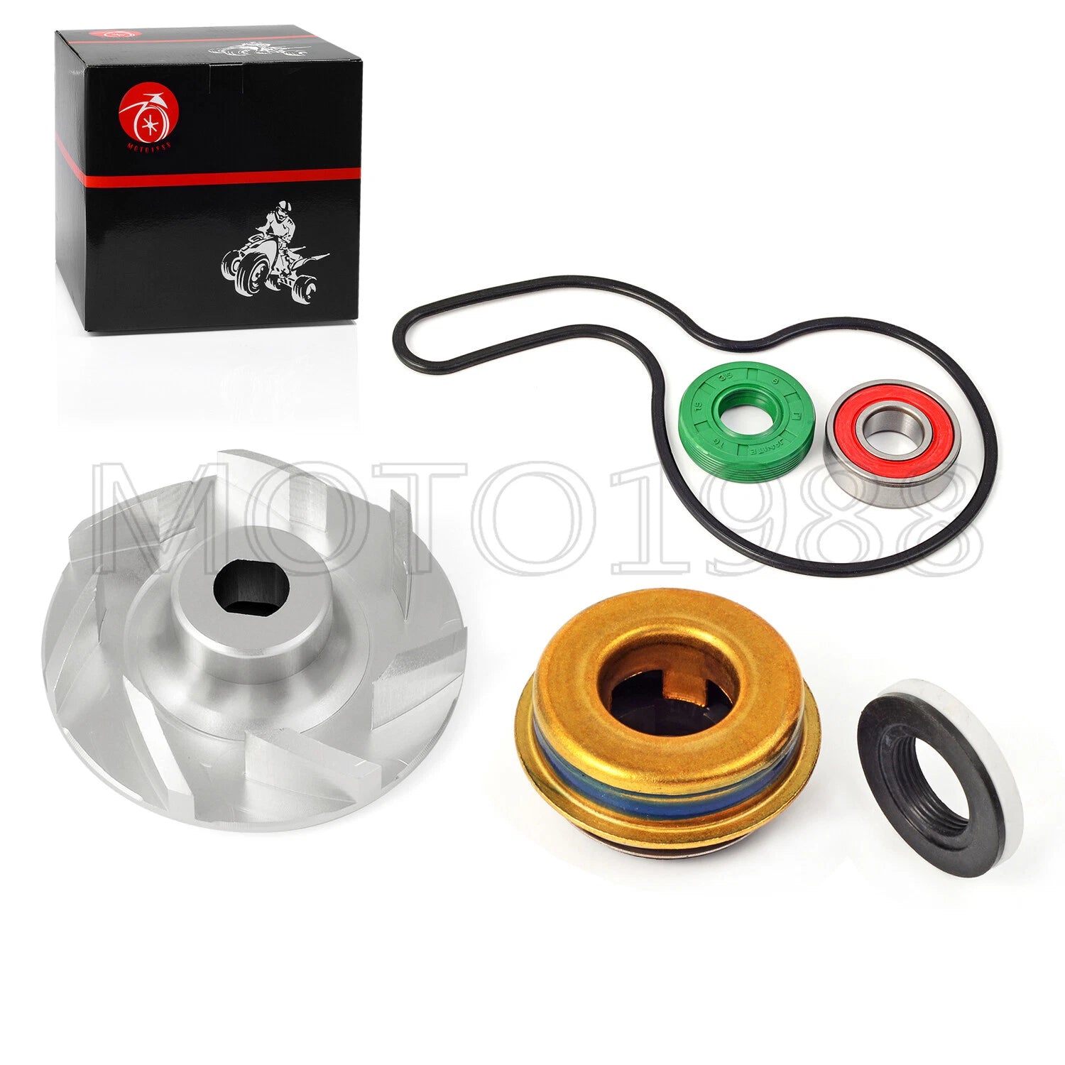 Water Pump Seal Impeller Shaft Rebuild Kit for Polaris Ranger 700 800 RZR 800 (2006–2014)