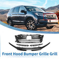 Front Bumper Grille for Honda Pilot (2019–2020) Black
