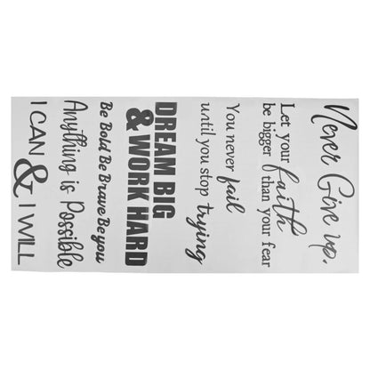 PVC Decorative Wall Sticker with English Quotes for Home Decor