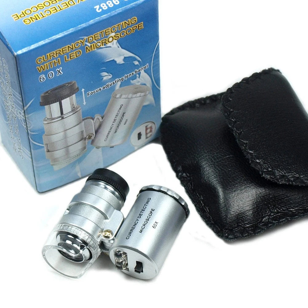 60X LED Magnifying Loupe for Jewelry Coin Eye Loop
