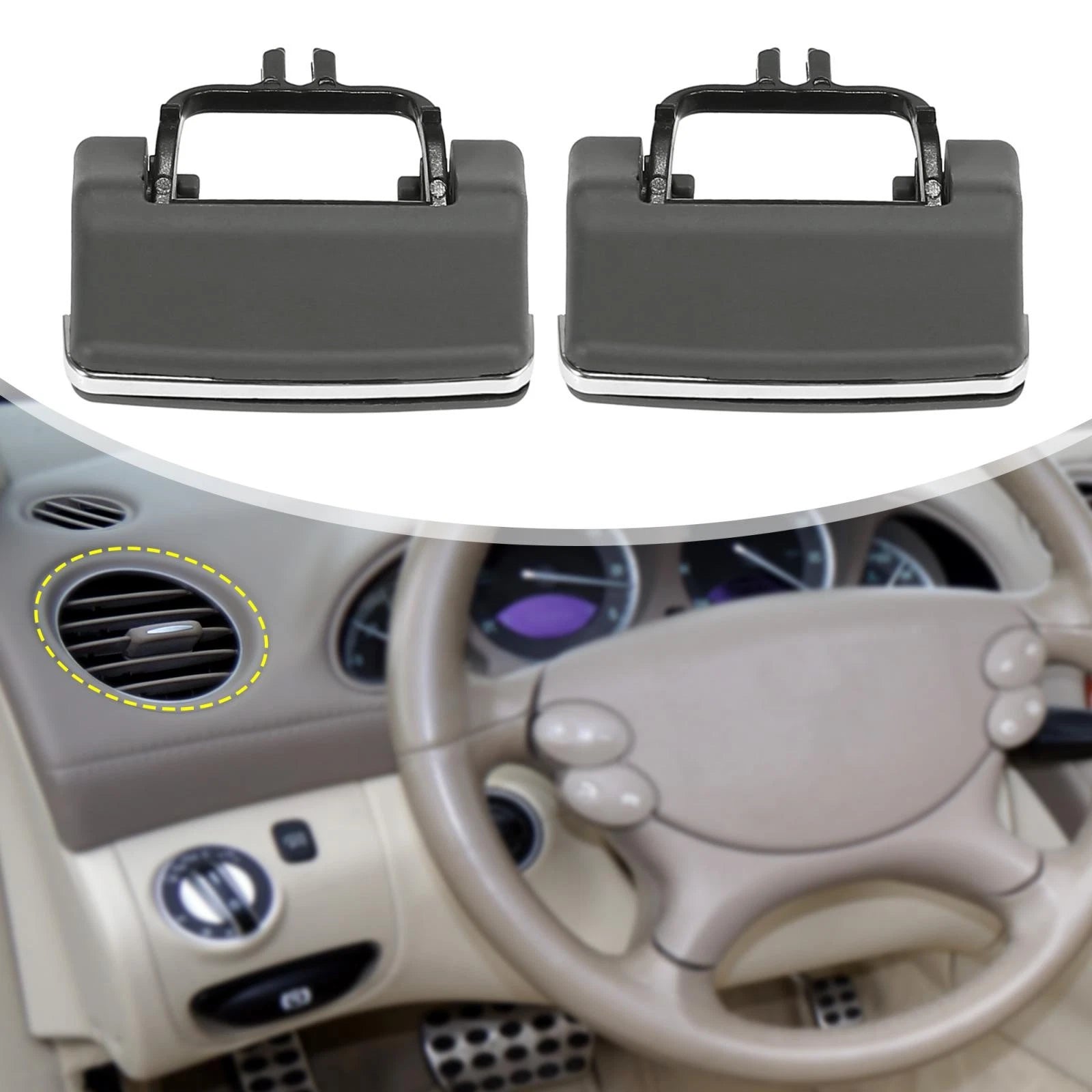 4Pcs Front A/C Vent Outlet Tab Clips Replacement for Mercedes Benz GL450 (2013–2015)