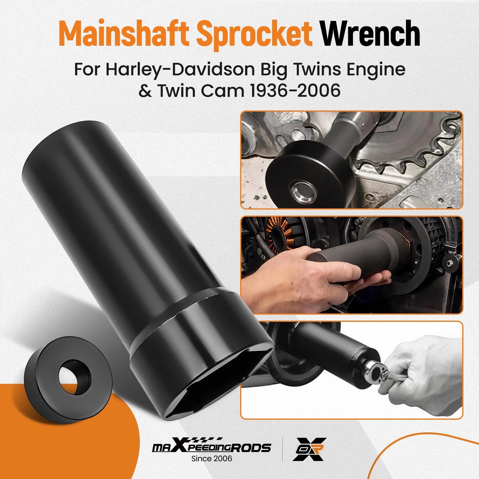 Mainshaft Sprocket Pulley Lock Nut 1 7/8" Socket for Harley Davidson