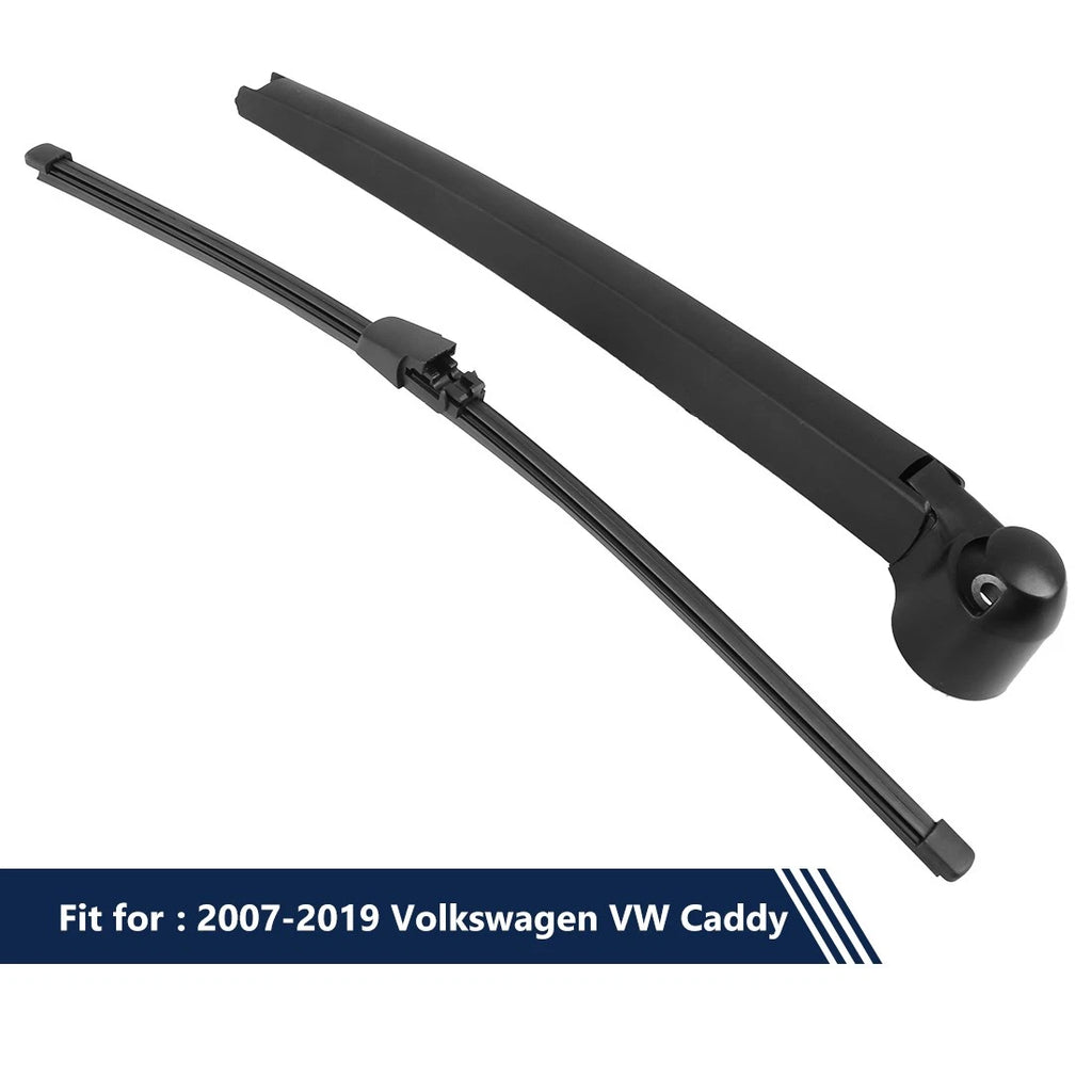 Rear Windshield Wiper Blade Arm Set 16 Inch for Volkswagen Caddy (2007–2019)