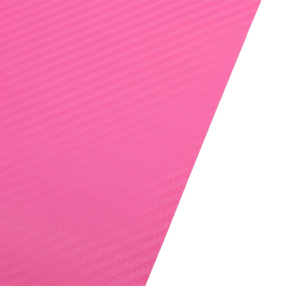 Pink Carbon Fiber Vinyl Wrap Sticker for Interior Accessories Panel (127CM)