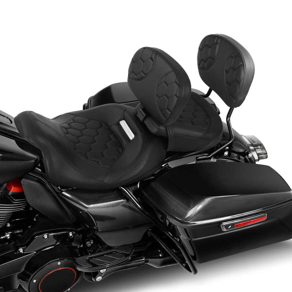 Seat & Backrest Pad for Harley Electra Glide (2009–2023)