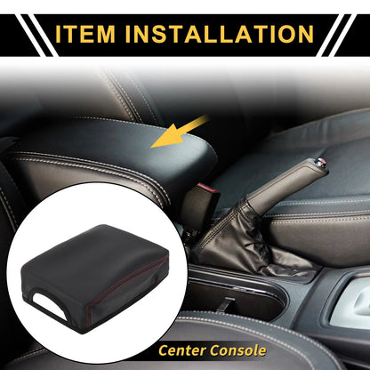 Car Center Console Lid Armrest Cover for Toyota Tacoma (2016–2020) Black