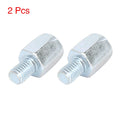 2pcs 8mm Right to Left Rearview Mirror Adapter for Motorcycle Bike (Silver)