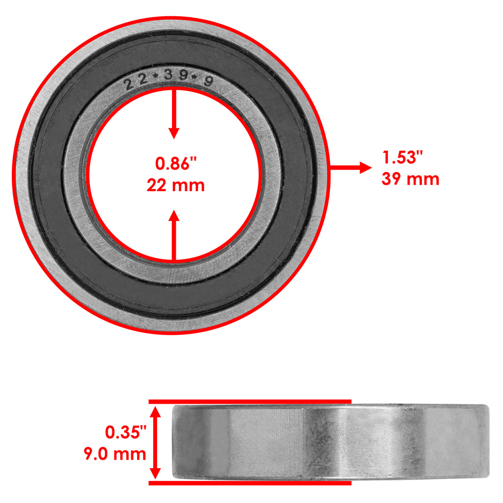 Single Row Ball Bearing Rubber Sealed Replacement for BMW (1969–2022)