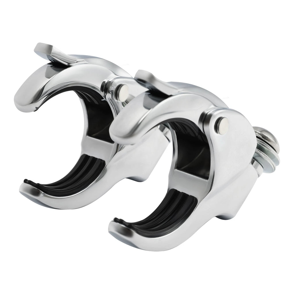49mm Detachable Windshield Clamps for Harley Fat Bob (2018–2025) Chrome