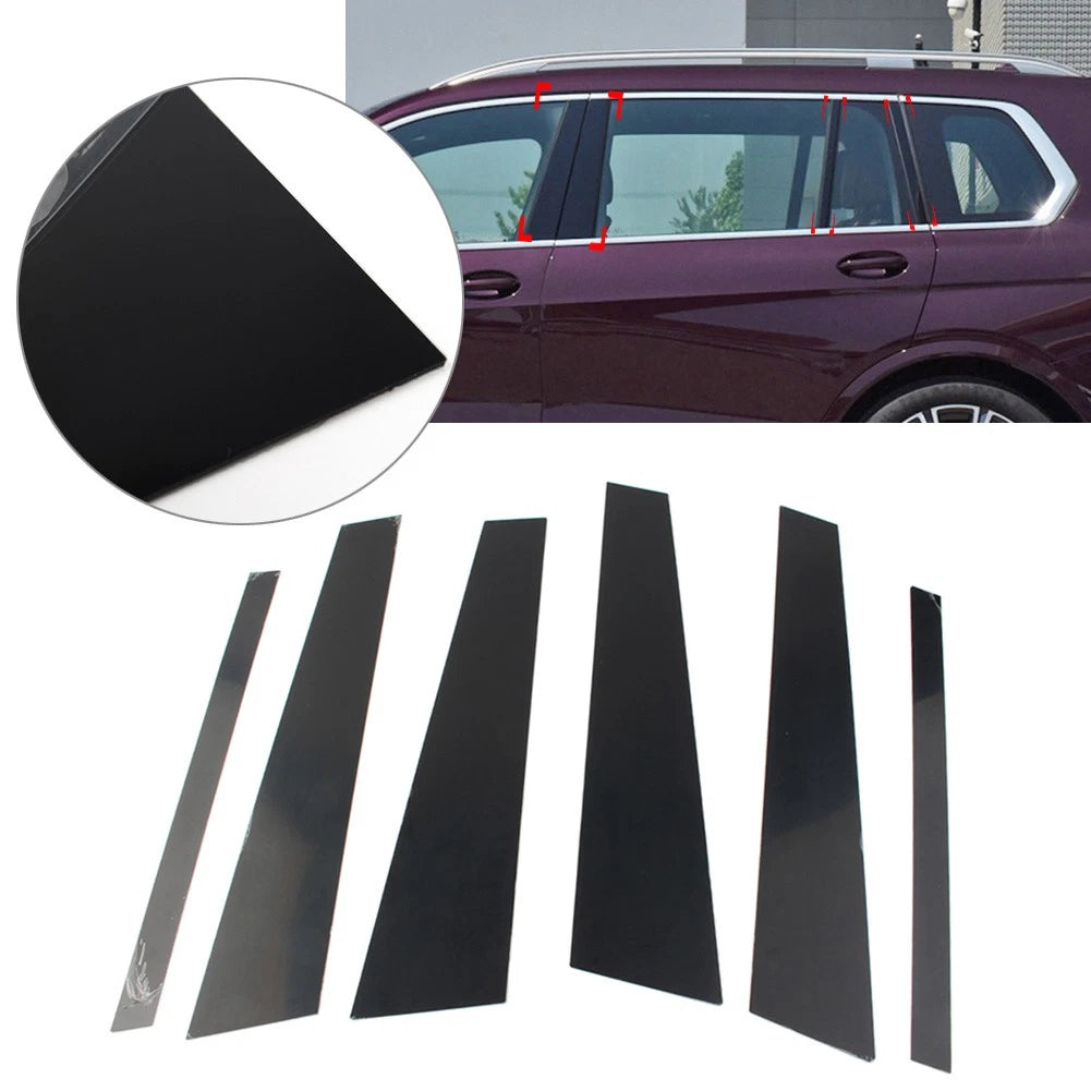 8Pcs Car Door Window Column B C Pillars Posts Trims for BMW X7 G07 (2019–2021)