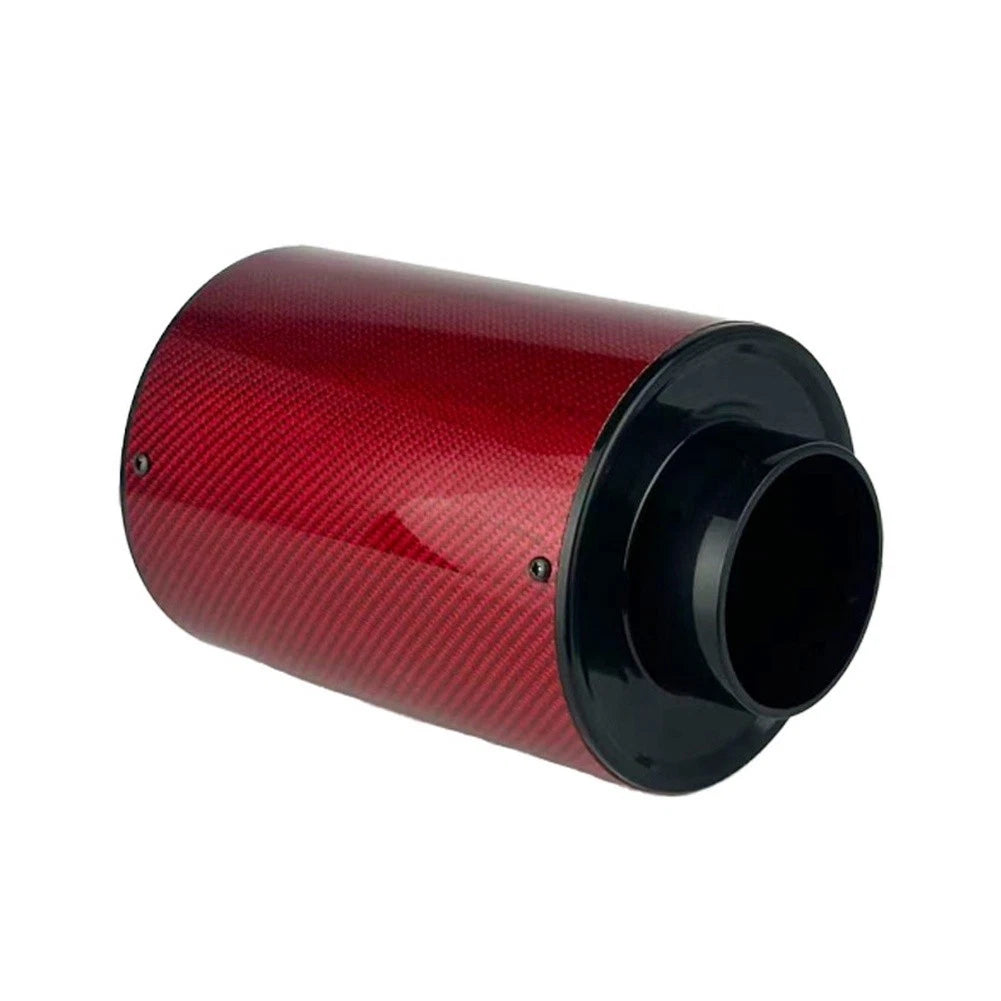 Red Carbon Fiber Air Intake System Kit for Increased Horsepower