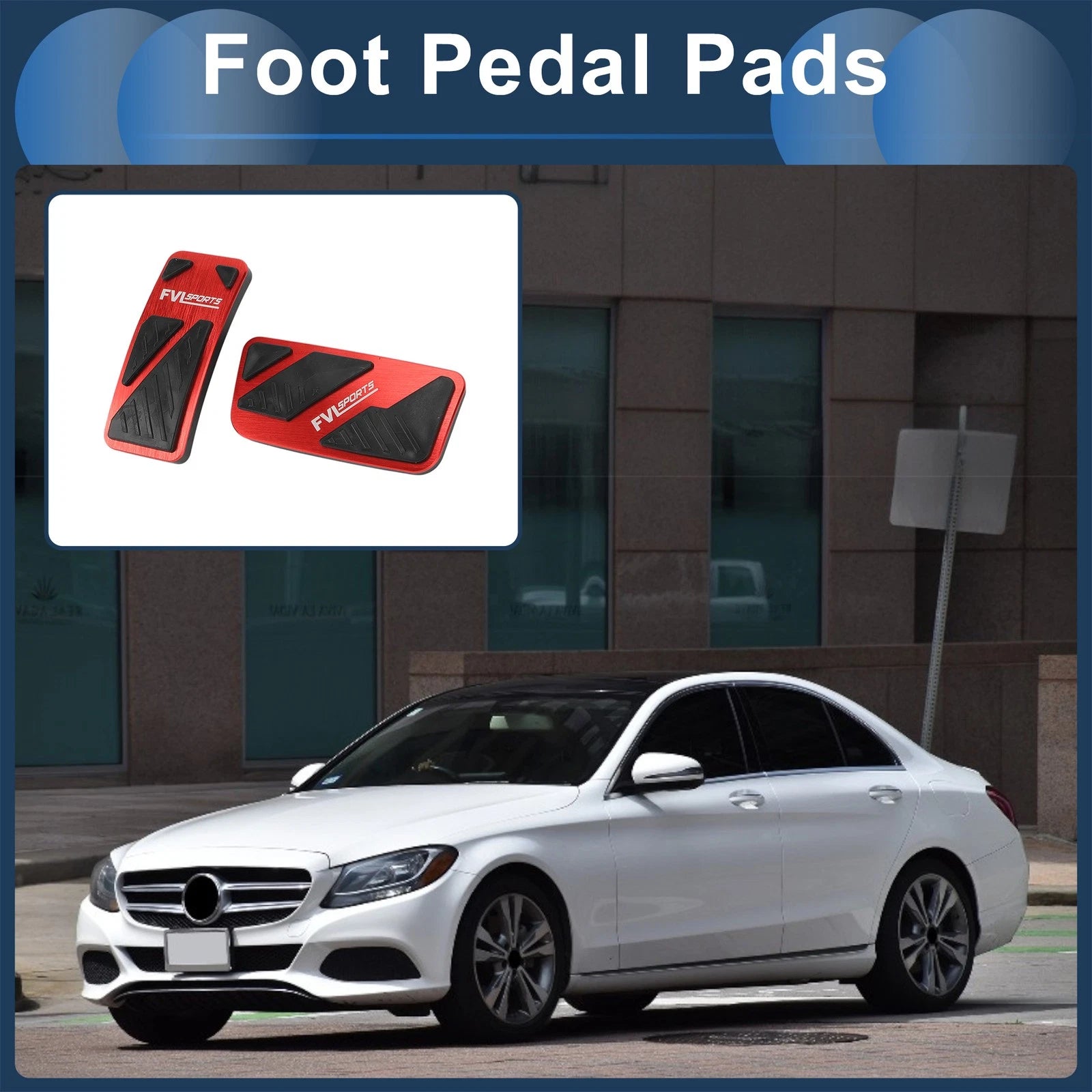 Automatic Foot Accelerator Pedal Covers Set for Ford Ranger (2024–2024)