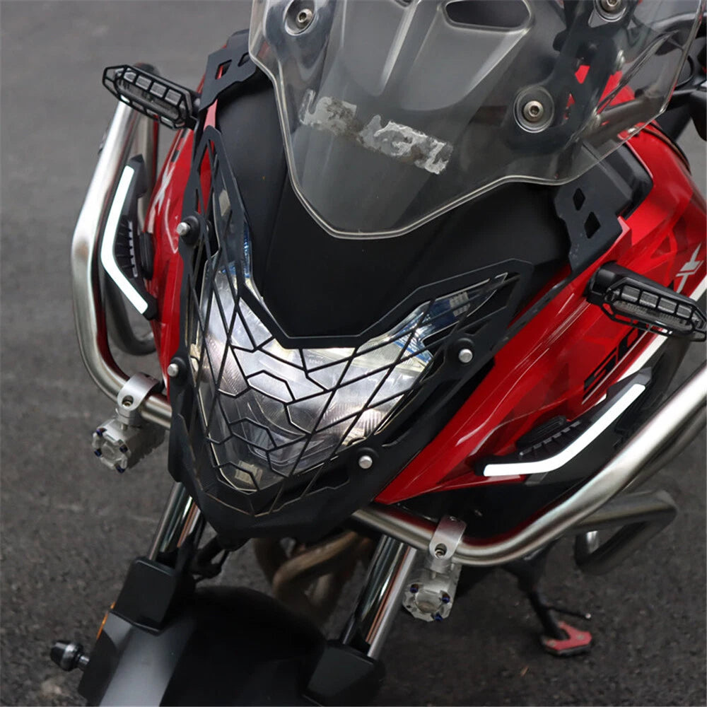 2Pc Front Side Aerodynamic Spoilers for Motorcycle (LED)