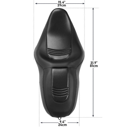 One Piece Driver & Passenger Seat for Harley Touring Road Glide (2009–2023)