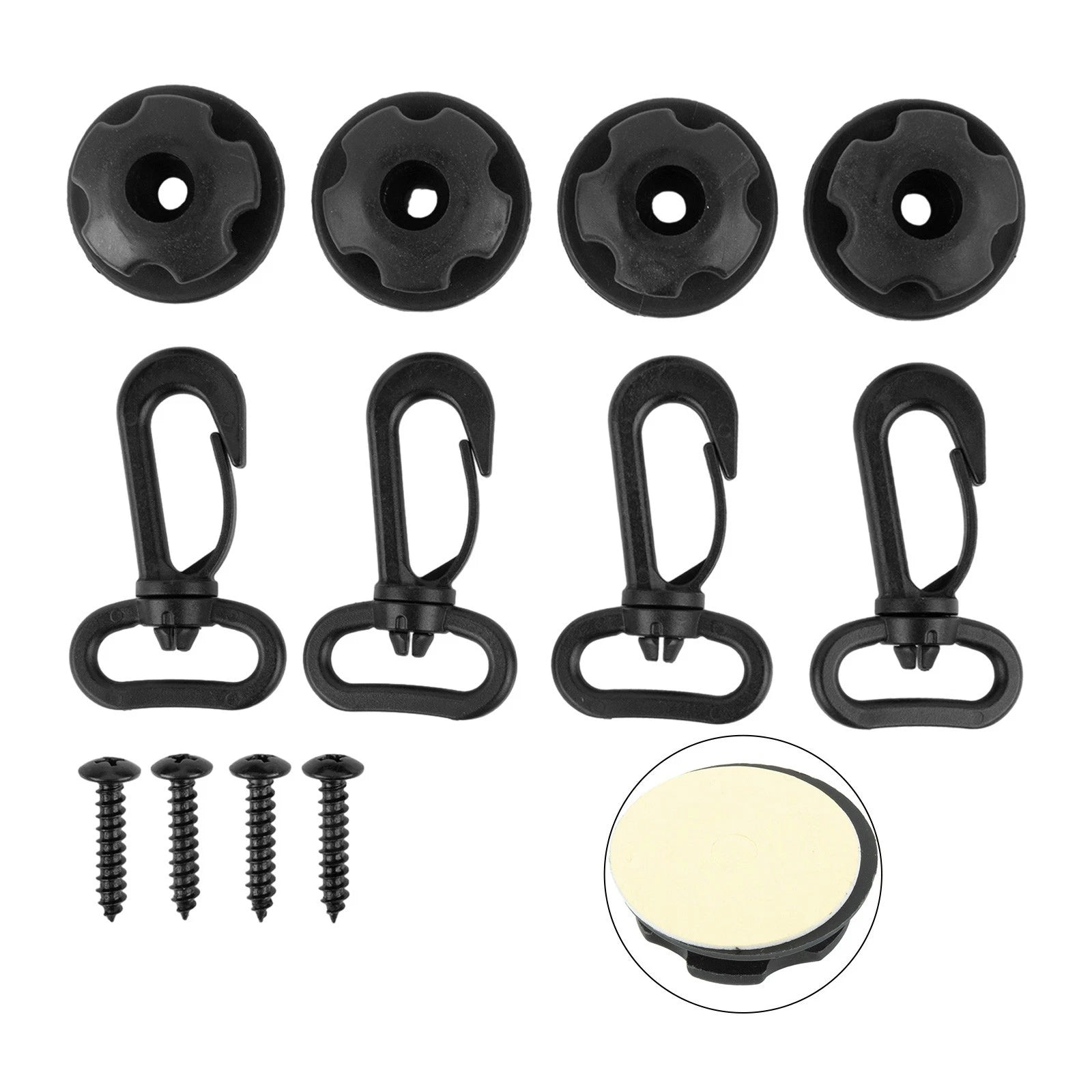 4pcs Hooks Interior Trim for Car Trunk Cargo Net (Fits )