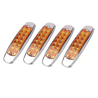 12 LED Side Marker Lamps for Truck Trailer (Amber)