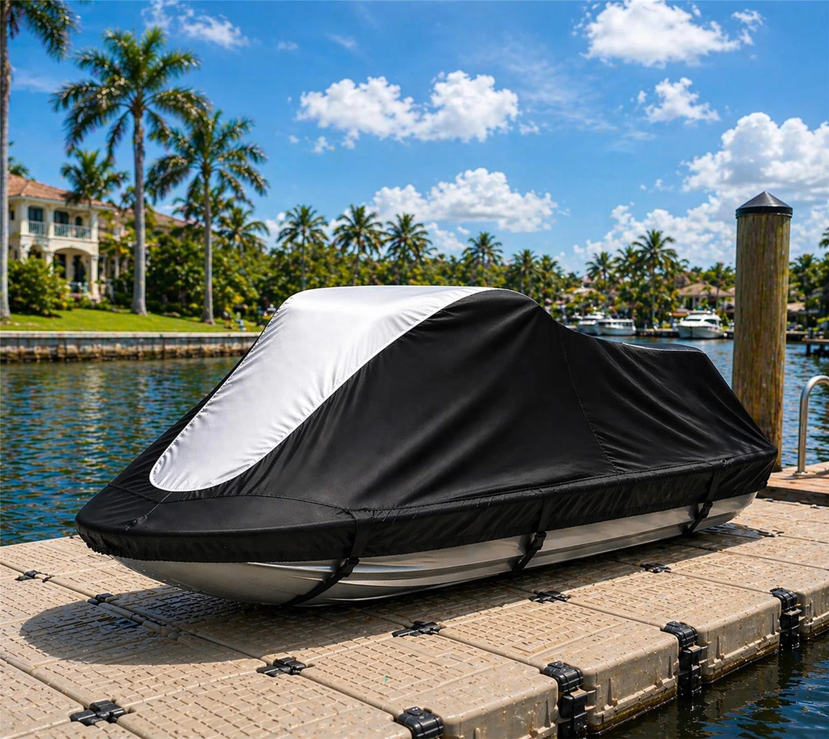 Jet Ski Cover for Sea Doo RXP 215 (2009–2010) Black-Grey