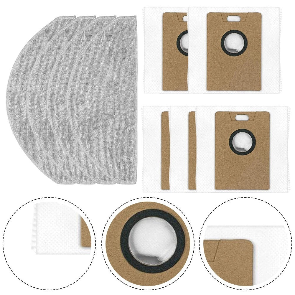 Replacement Mop Pads and Dust Bags for Narwal Freo S Robot Vacuum Cleaner