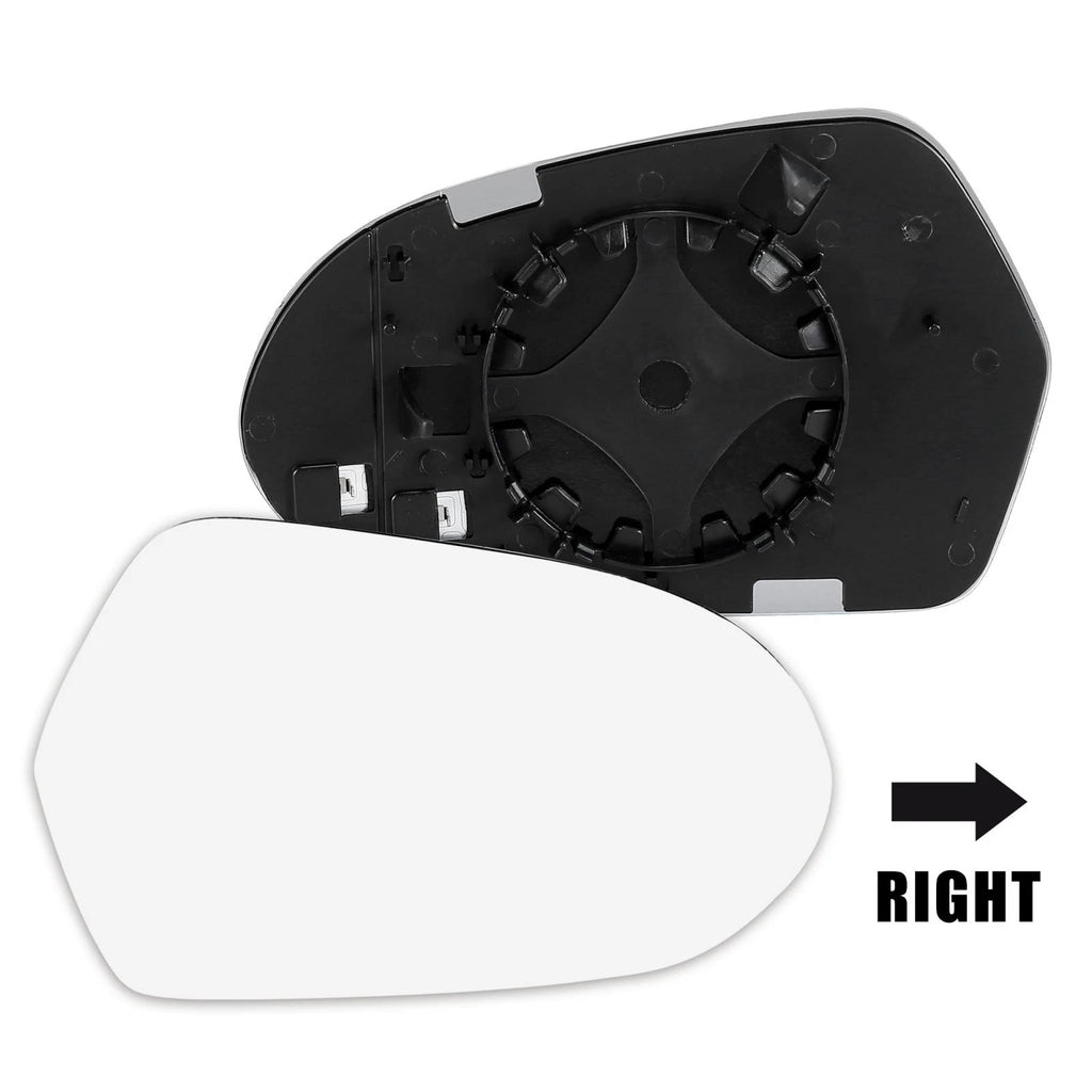 Heated Side Mirror Glass with Backing Passenger Right for Audi A6 Quattro S6 (2012–2020)